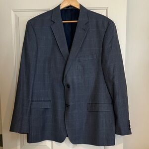 Ralph Lauren Black and Blue Plaid Blazer